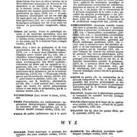 0073 - Page 71 - Table générale et alphabétique des matières contenues dans les volumes LXI à LXXII inclusivement du bulletin général de thérapeutique médicale et chirurgicale. Vibrions. / Vices. / Vidal. / Vins. / Vivisections. / Voies. / Voile. / Vomissements. / Voûte. / Vulpian. / Vulve. / Vulvite. / Wecker. / Woillez. / Yeux. / Zambaco. / Zinc. / Zona