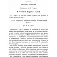 0110 - Page 106 - Société de thérapeutique. Séance du 8 janvier 1908. A l'occasion du procès-verbal. / I. - A propos de la composition chimique des noix de kola fraîches, par M. A. Goris
