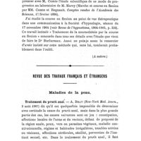 0115 - Page 111 - Société de thérapeutique. Séance du 8 janvier 1908. A l'occasion du procès-verbal. II. - Réclamation de priorité. A propos de la dromothérapie, par le Dr Félix Regnault... (A suivre.). / Revue des travaux français et étrangers. Maladies de la peau. Traitement du prurit anal