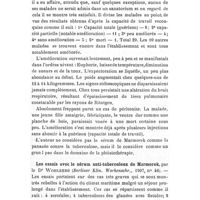 0160 - Page 156 - Revue des travaux français et étrangers. Tuberculose. Mes observations avec le sérum antituberculeux de Marmorek dans la phtisiothérapie, par le médecin en chef le Dr G. Schenker... (Münchener medicinische Wochensehrift, n° 43, 1907). / Les essais avec le sérum anti-tuberculeux de Marmorek, par le Dr Wohlberg (Berliner Klin. Wochenschr., 1907, n ° 46)