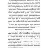 0161 - Page 157 - Revue des travaux français et étrangers. Tuberculose. Les essais avec le sérum anti-tuberculeux de Marmorek, par le Dr Wohlberg (Berliner Klin. Wochenschr., 1907, n ° 46). / Gynécologie et obstétrique. La narcose par la scopolamine-morphine dans les accouchements (Hocheisen, Société d'obstétrique et de gynécologie de Berlin - juillet 1906 ; rés. par Rev. crit. de méd.)