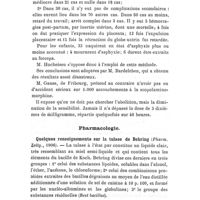 0162 - Page 158 - Revue des travaux français et étrangers. Gynécologie et obstétrique. La narcose par la scopolamine-morphine dans les accouchements (Hocheisen, Société d'obstétrique et de gynécologie de Berlin - juillet 1906 ; rés. par Rev. crit. de méd.). / Pharmacologie. Quelques renseignements sur la tulase de Behring (Pharm. Zeitg., 1906)