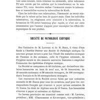 0163 - Page 159 - Revue des travaux français et étrangers. Pharmacologie. Quelques renseignements sur la tulase de Behring (Pharm. Zeitg., 1906). / Société de Pathologie Exotique