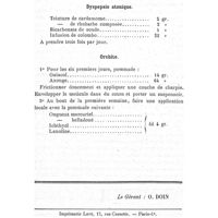 0196 - Page 192 - Formulaire. Dyspepsie atonique. / Orchite