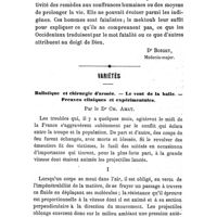 0217 - Page 213 - Pharmacologie. Médicaments et remèdes dans le Sahara. (Fin.). [Dr Boigey...]. / Variétés. Balistique et chirurgie d'armée. - Le vent de la balle. - Preuves cliniques et expérimentales. Par le Dr Ch. Amat