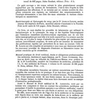0316 - Page 312 - Bibliographie. Formulaire synthétique de médecine, par le Dr Pron... Jules Rousset, éditeur... / Bactérioscopie et cytoscopie du sang, par le Dr Achille Louste... Jules Rousset, éditeur. / Manuel pratique de droit médical... par E. Simon Auteroche... avec préface de M. le Dr Lereboullet... O. Doin, éditeur..