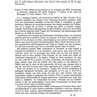 0317 - Page 313 - Bibliographie. Manuel pratique de droit médical... par E. Simon Auteroche... avec préface de M. le Dr Lereboullet... O. Doin, éditeur... / Poésie et folie (Essai de psychologie et de critique), par MM. Antheaume et Dromard... O. Doin, éditeur..