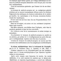 0319 - Page 315 - Revue des travaux français et étrangers. Thérapeutique médicale. Le bromure de méthyle-atropine contre les douleurs fulgurantes des tabétiques et comme antinévralgique en général (Bulletin médical). / Le sérum antidiphtérique dans le traitement de l'érysipèle, par le Dr N. Federici (Gazz. d. Ospedali, n° 126, 1907)