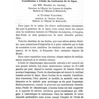0423 - Page 415 - Dermatologie. Contribution à l'étude du traitement de la lèpre, par MM. Erasmo Do Amaral... et Ulysses Paranhos..