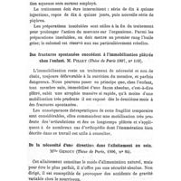 0430 - Page 422 - Revue des thèses, par Mme P. Laborie. Traitement de la syphilis du nouveau-né par les injections intra-musculaires de préparations solubles et insolubles. M. Bazin (1906). / Des fractures spontanées succédant à l'immobilisation plâtrée chez l'enfant. M. Pillet (1907). / De la nécessité d'une direction dans l'allaitement au sein. Mlle Genouy (1906)