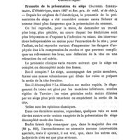 0521 - Page 505 - Revue des travaux français et étrangers. Obstétrique. Pronostic de la présentation du siège (Gaussel Ziegelmann. L'obstétrique, mars 1907 et Rev. pra. de méd. et de chir.)