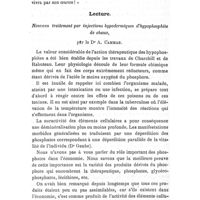 0547 - Page 529 - Société de thérapeutique. Séance du 25 mars 1908. Mort de M. Ernest Labbée. / Lecture. Nouveau traitement par injections hypodermiques d'hypophosphite de chaux, par le Dr A. Cammas