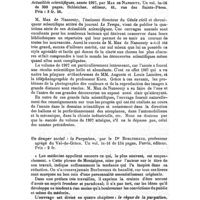 0601 - Page 579 - Bibliographie. Actualités scientifiques, année 1907, par Max de Nansouty... Schleicher, éditeur... / Un danger social : la purgation, par le Dr Burlureaux... Perrin, éditeur..