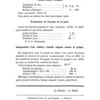 0616 - Page 592 - Formulaire. Pilules contre l'anémie. / Traitement de l'herpès de la peau. / Composition d'un célèbre remède anglais contre la grippe