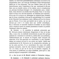 0632 - Page 608 - Société de thérapeutique. Séance du 8 avril 1908. A l'occasion du procès-verbal. I. - Quelques faits complémentaires relatifs au traitement de l'asystolie par l'injection intraveineuse de strophantine, par M. C. Schwartz. Discussion. / II. - Sur la note de M. Blondel relative à l'ionisation iodique