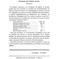 0696 - Page 672 - Formulaire. Traitement des brûlures graves. (Galand)