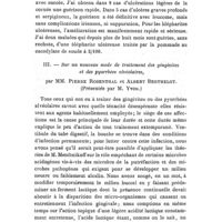 0722 - Page 698 - Société de thérapeutique. Séance du 8 avril 1908 (Suite et fin.). Présentations. II. - Le cacodylate de soude et l'arrhénal contre les ulcérations de la cornée, par la Dsse Bonsignorio. (Présentée par M. Bardet.). / III. - Sur un nouveau mode de traitement des gingivites et des pyorrhées alvéolaires, par MM. Pierre Rosenthal et Albert Berthelot. (Présentée par M. Yvon.)