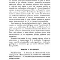 0736 - Page 712 - Revue des travaux français et étrangers. Thérapeutique médicale. Les maladies de l'estomac et l'administration du fer (Semaine médicale). / Hygiène et toxicologie. Vins à l'arsenic
