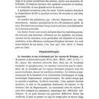 0773 - Page 749 - Revue des travaux français et étrangers. Pharmacologie. Sur les bains d'ozet. / Physiothérapie. La leucémie et son traitement par les rayons de Röntgen, par Mahnert et Schnopfhagen (Wien. Klin. Woch., 1907, n° 37)