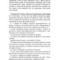 0854 - Page 830 - Revue des travaux français et étrangers. Pédiatrie. Traitement de la coqueluche. / Traitement de l'entéro-colite muco-membraneuse chez l'enfant (J. d. Praticiens)