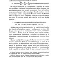 0026 - Page 22 - Société de thérapeutique. Séance du 9 décembre 1908. Communications (Suite et fin.). III. - Le travail du coeur : le débit sanguin. Leur calcul en clinique d'après la mesure de la Pression artérielle variable. - Proposition d'une terminologie nouvelle dans l'étude de la dynamique cardio-vasculaire, par M. Pariset... / IV. - La médication hypophysaire dans les cardiopathies, par MM. Louis Rénon et Arthur Delille
