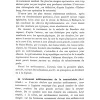 0034 - Page 30 - Revue des travaux français et étrangers. Thérapeutique médicale. Le traitement de la maladie de Basedow (Rev. méd. de Louvain, 15 mars 1908). / Le traitement médicamenteux de la neurasthénie (Med. klinik.)