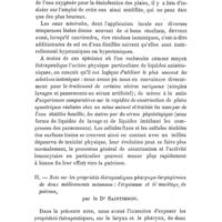 0063 - Page 59 - Société de thérapeutique. Séance du 23 décembre 1908. A l'occasion du procès-verbal. I. - L'isotonie des liquides médicamenteux mis au contact des surfaces cutanées ou muqueuses lésées ou des tissus profonds, par M. C. Fleig. / II. - Note sur les propriétés thérapeutiques pharyngo-laryngiennes de deux médicaments méconnus : l'érysimum et le mucilage de poireau, par le Dr Saintignon