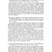 0071 - Page 67 - Bibliographie. Le régime alimentaire des malades, par le Dr Paul Cornet... Steinheil, éditeur... / Chirurgie des néphrites, par A. Pousson..., avec préface de M. le Professeur Dieulafoy... Doin, éditeurs... / Chirurgie de la prostate, par V. Pauchet... Doin, éditeur..