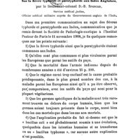 0085 - Page 81 - Thérapeutique médicale. Sur la fièvre typhoïde et paratyphoïde aux Indes Anglaises, par le lieutenant-colonel D.-B. Spencer..