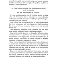 0137 - Page 133 - Société de thérapeutique. Séance du 13 janvier 1909. Communications. I. - Action du massage cardio-abdominal sur le « Travail relatif du coeur », par Fernand Cautru... Discussion. / II. - Un détail de technique dans le traitement des varices par la faradisation, par MM. Laquerrière et Loubier