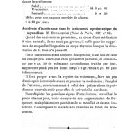 0160 - Page 156 - Revue des thèses, par Mme P. Labobie. Contribution à l'étude du traitement de la blennorragie. M. Cremer (1907). / Accidents d'intolérance dans le traitement opotherapique du myxoedème. M. Bourdenne (1907)
