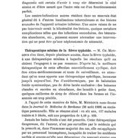 0162 - Page 158 - Revue des travaux français et étrangers. Thérapeutique chirurgicale. Indications thérapeutiques dans la tuberculose rénale, par M. G. Marion (Journ. des Prat., 1908, n° 14). / Thérapeutique minima de la fièvre typhoïde