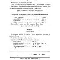 0164 - Page 160 - Formulaire. Leucoplasie buccale. / Irrigation antiseptique contre coryza fétide de l'enfance. / Urétrite. (Baginsky.)