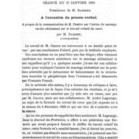 0218 - Page 214 - Société de thérapeutique. Séance du 27 janvier 1909. A l'occasion du procès-verbal. A propos de la communication de M. Cautru sur l'action du massage cardio-abdominal sur le travail relatif du coeur, par M. Pariset..