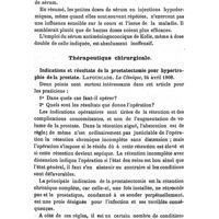 0400 - Page 396 - Revue des travaux français et étrangers. Thérapeutique médicale. Quelques remarques concernant la méningite cérébro-spinale, épidémique et les résultats de son traitement par la sérothérapie. / Thérapeutique chirurgicale. Indications et résultats de la prostatectomie pour hypertrophie de la prostate. Lafourcade. La Clinique, 24 avril 1908