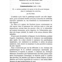 0418 - Page 414 - Société de thérapeutique. Séance du 24 février 1909. Communication (suite et fin). II. - Action combinée du régime et des ferments lactiques dans le traitement des entérites, par M. Bize