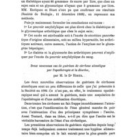 0469 - Page 465 - Société de thérapeutique. Séance du 10 mars 1909. Communications. I. - Mécanisme de la glycosurie et du diabète des arthritiques (diabète gras) par excès du pouvoir amylolytique du sang, par M. Pariset... / Deux nouveaux cas de guérison de cirrhose alcoolique par l'opothérapie et la diurèse, par M. le Dr Hirtz