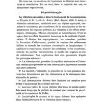 0558 - Page 554 - Revue des travaux français et étrangers. Thérapeutique chirurgicale. Traitement de l'hypertrophie de la prostate. / Physiothérapie. La vibration mécanique dans le traitement de la constipation