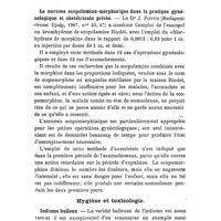 0593 - Page 589 - Revue des travaux français et étrangers. Gynécologie et Obstétrique. Sur l'emploi des solutions de chlorure de zinc dans le traitement de l'endométrite. / La narcose scopolamino-morphinique dans la pratique gynécologique et obstétricale privée. / Hygiène et toxicologie. Iodisme bulleux