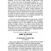 0629 - Page 625 - Société de thérapeutique. Séance du 24 mars 1909. Communications. III. - Les purgatifs dans les états dyspeptiques, par le Dr L. Pron... / Carnet du patricien. Le rhumatisme articulaire aigu. (A. Robin.)