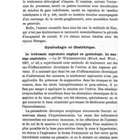 0637 - Page 633 - Revue des travaux français et étrangers. Maladies vénériennes. Traitement du chancre mou et du bubon. / Gynécologie et Obstétrique. Le traitement aspiratoire employé en gynécologie. Le massage aspiratoire