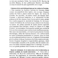 0717 - Page 713 - Revue des travaux français et étrangers. Thérapeutique médicale. Traitement de la tuberculose par le cinnamate de soude. / L'épreuve de la motricité gastrique par les raisins de Corinthe. / Essais de traitement de la tuberculose avec la tuberculine et d'autres produits du bacille tuberculeux
