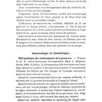 0722 - Page 718 - Revue des travaux français et étrangers. Thérapeutique chirurgicale. Technique spéciale de prostatectomie en deux temps. / Gynécologie et Obstétrique. Thérapeutique des vomissements de la grossesse