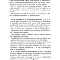 0745 - Page 741 - Revue des travaux français et étrangers. Maladies de la peau. Traitement de l'eczéma par un baume aux principes actifs en combinaison avec le camphre et en dissolution dans l'acétone. / Sur le traitement de la péritonite tuberculeuse