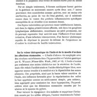 0746 - Page 742 - Revue des travaux français et étrangers. Maladies de la peau. Sur le traitement de la péritonite tuberculeuse. / Sur la valeur thérapeutique de l'huile et de la moelle d'os dans les affections stomacales