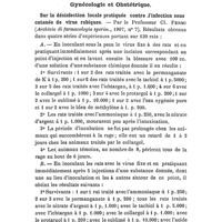 0792 - Page 788 - Revue des travaux français et étrangers. Gynécologie et Obstétrique. Sur la désinfection locale pratiquée contre l'infection sous-cutanée de virus rabiques. - Par le Professeur Cl. Fermi (Archivio di farmacologia sperim., 1907, n° 7)