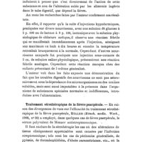 0794 - Page 790 - Revue des travaux français et étrangers. Gynécologie et Obstétrique. Effets des injections sous-cutanées de solutions salines ou de sucre chez les nourrissons. / Traitement sérothérapique de la fièvre puerpérale