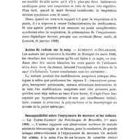 0798 - Page 794 - Revue des travaux français et étrangers. Pharmacologie. Un symptôme d'intoxication par la digitale. / Action du radium sur le sang. - Aubertin et Delamarre. / Incompatibilité entre l'oxycyanure de mercure et les iodures. - Le Clerc-Dandoy (La Policlinique de Bruxelles, 1er mars 1908)