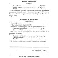 0836 - Page 832 - Formulaire. Mélange anesthésique. (Reynès.). / Traitement de l'érythrasma. (Sabouraud.)