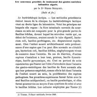 0837 - Page 833 - Revue de pédiatrie. Les nouveaux procédés de traitement des gastro-entérites infantiles aiguës, par le Dr Henri Bouquet. (Suite et fin.)
